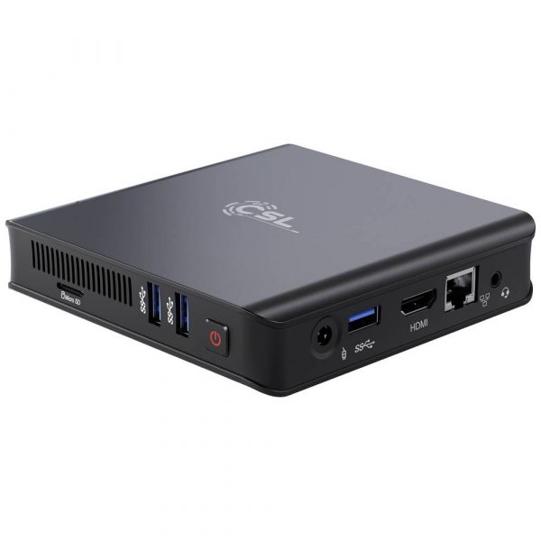 CSL Computer Narrow Box Ultra HD Compact v5 Mini-PC (HTPC) Intel N5100 (4 x 2.8 GHz) 4 GB RAM 512 GB SSD 128 GB eMMC Win 11 Home