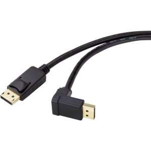 Renkforce DisplayPort Aansluitkabel DisplayPort stekker, DisplayPort stekker 1.50 m Zwart SP-9163732 Vergulde steekcontacten DisplayPort-kabel
